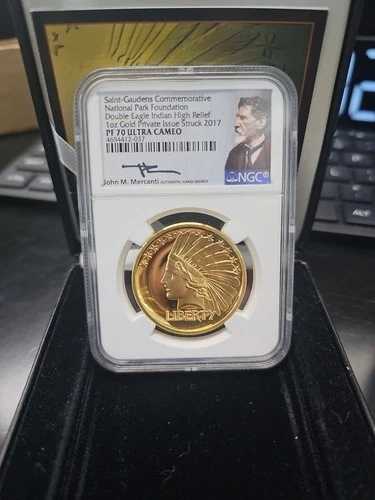 2017年 ダブルイーグル インディアンヘッド ハイレリーフ セントゴーデンズ ゴールド 1オンス NGC PF70 メルカンティ｜WORLD RESOURCE【QUEEN店】