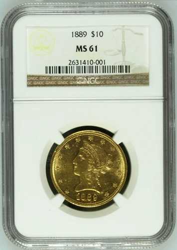 1889 NGC MS61 ?? 発行枚数4,440枚、1884年から現在までの最低価格 ? PCGS PGで$7,000!イーグルで$10|WORLD RESOURCE【QUEEN店】