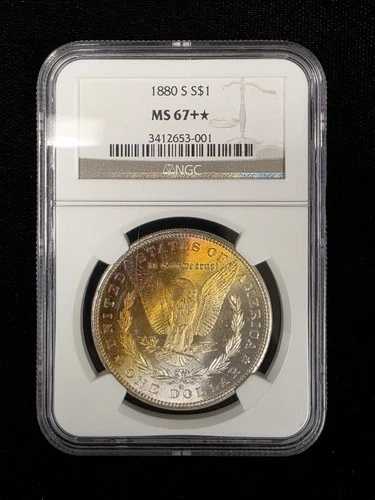 モンスタートナー 1880-S モルガン銀貨 - NGC MS 67 + * スター|WORLD RESOURCE【QUEEN店】