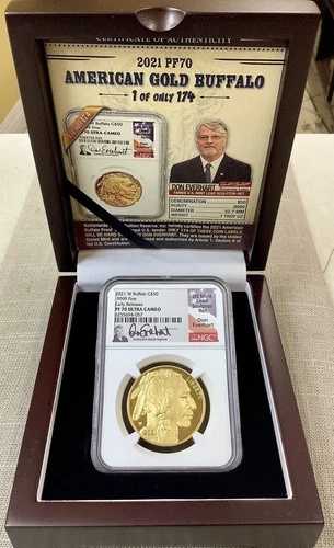 2021 W $50 ゴールドバッファロー早期リリース NGC 70 ウルトラカメオ ドン・エバーハート｜WORLD RESOURCE【QUEEN店】