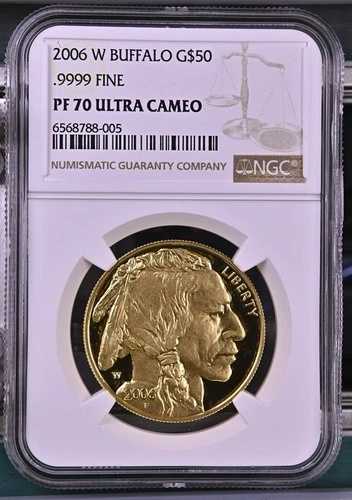 2006 W バッファロー G$50 .9999 ファイン NGC PF 70 ウルトラカメオ｜WORLD RESOURCE【QUEEN店】