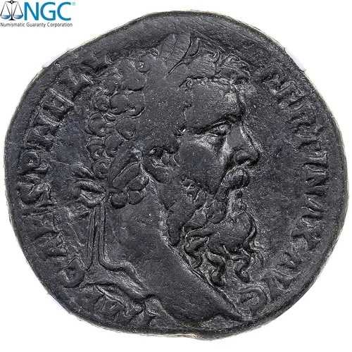 ペルティナックス、セステルティウス、193、ローマ、ベリーレア、ブロンズ、NGC、VF 4/5-3/5、RIC:22- 758,450円