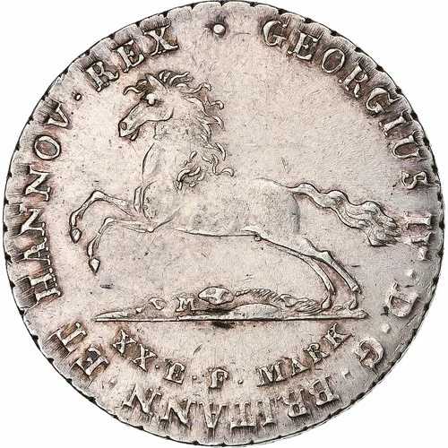 [#1277832] ハノーバー王国、ゲオルク 4 世、16 Gute Groschen、1830 年、ハノーバー、シル、｜WORLD RESOURCE【QUEEN店】