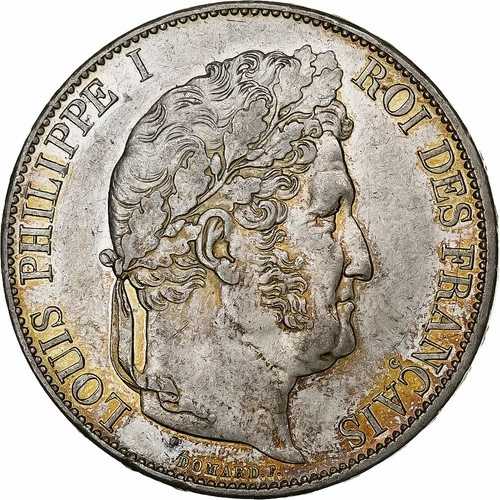 [#1307793] フランス、ルイ フィリップ、5 フラン、1845 年、パリ、シルバー、AU、ガドゥリー:67