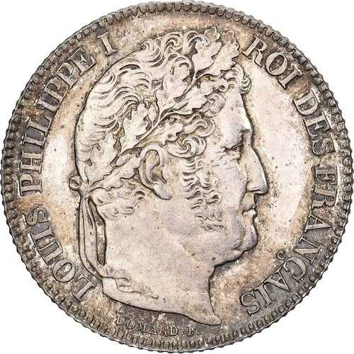 [#138041] フランス、ルイ・フィリップ1世、1フラン、1847年、パリ、銀貨、AU、ガドゥリー:45