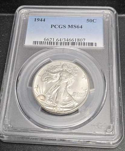 1944 ウォーキング リバティ シルバー 1/2ドル PCGS MS64-|WORLD RESOURCE【QUEEN店】