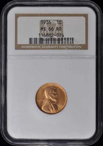 1936年 1セント リンカーン セント NGC MS66 RD｜WORLD RESOURCE【QUEEN店】