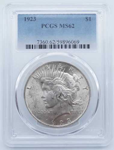 1923年 P ピース シルバー ダラー $1 PCGS MS62 - U1192