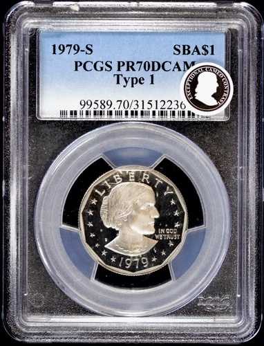 1979-S 1ドル プルーフ スーザン・B・アンソニー・ダラー PCGS PR 70 DCAM | タイプ1 SBA
