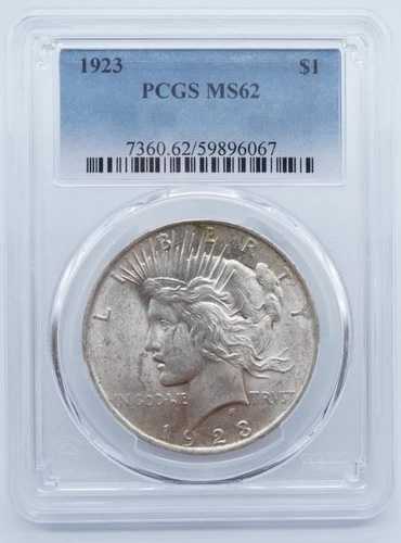 1923年 P ピース銀貨 $1 PCGS MS62 - U1187｜WORLD RESOURCE【QUEEN店】