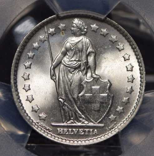 スイス 1964年 フラン PCGS MS66 ブラストラスター レアグレード PC0564 コンバインシップ｜WORLD RESOURCE【QUEEN店】