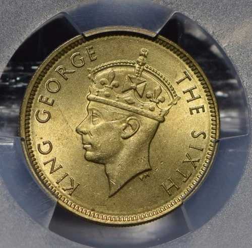香港 1948年 10セント PCGS MS64 PC0671 同梱配送 42,185円