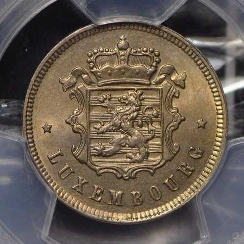 ルクセンブルク 1927年 25サンチーム PCGS MS65 KM-37 PC0612 同梱配送