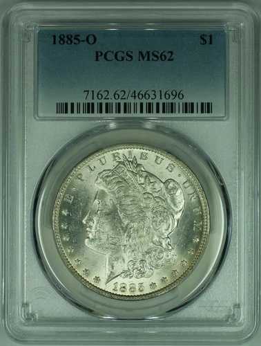 1885-O モルガン銀貨 PCGS MS-62 (34)|WORLD RESOURCE【QUEEN店】
