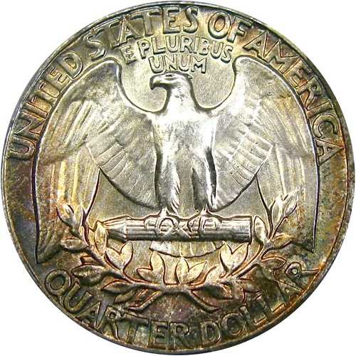 1963 25C PCGS MS65 タイプ B リバース ワシントン ~ パステル トーンの宝石!|WORLD RESOURCE【QUEEN店】