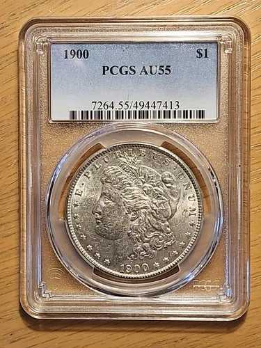 1900年 PCGS AU55 モーガン 90% シルバー