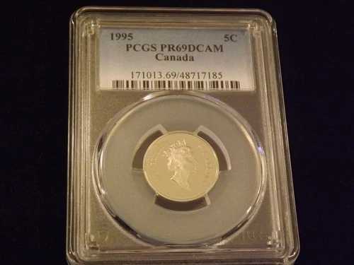 1995 5 C カナダ PCGS PR 69