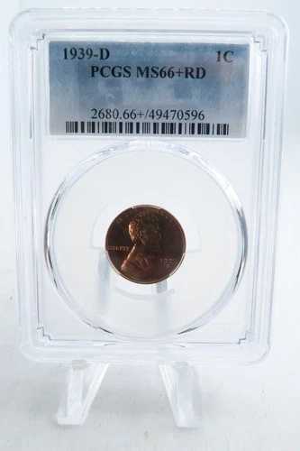 1939-D PCGS MS66+RD リンカーン・ウィート・セント・ビジネス・ストライク 1C