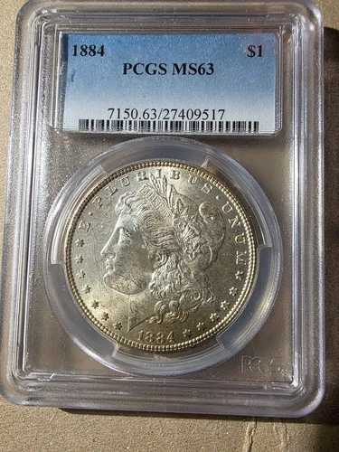 1884年 モルガン銀貨 PCGS MS63 (51132868)｜WORLD RESOURCE【QUEEN店】