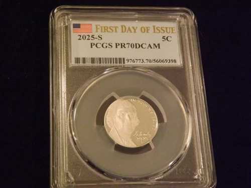 2025年 5C ニッケル 発行初日 PCGS PR 70｜WORLD RESOURCE【QUEEN店】