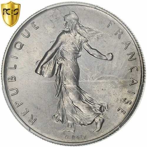 [#1277894] フランス、1 フラン、スムーズ、1966 年、パリ、ニッケル、PCGS、MS66、ガドゥリー:47｜WORLD RESOURCE【QUEEN店】