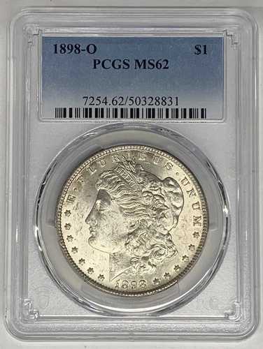 1898-O モルガン銀貨 PCGS MS 62 (15) A|WORLD RESOURCE【QUEEN店】