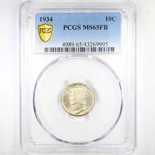 1936年 10セント PCGS MS65FB - マーキュリーダイム