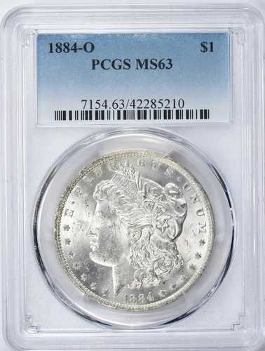 1884-O モルガン銀貨 PCGS MS63 7154.63/42285210 #7-1 42,900円