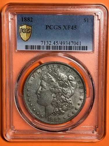 1882年 モルガン銀貨 PCGS XF45