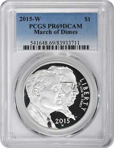 2015-W マーチ・オブ・ダイムズ記念銀貨 PR69DCAM PCGS