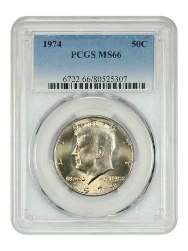 1974年 50セント PCGS MS66 - ケネディ・ハーフダラー