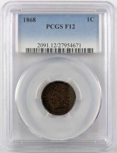 1868年インディアンヘッドセントペニー1セントPCGS F12 27954671