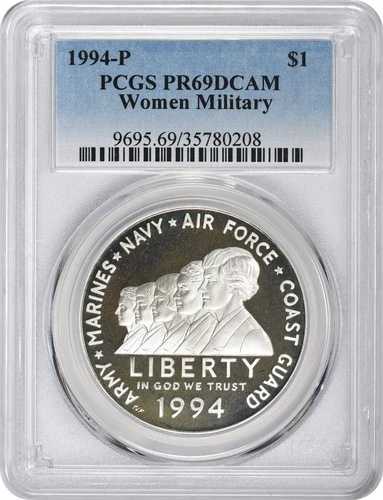 1994-P 女性軍人記念銀貨 PR69DCAM PCGS プルーフ 69 DC