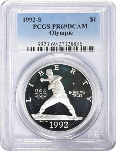 1992-S オリンピック記念銀貨 PR69DCAM PCGS