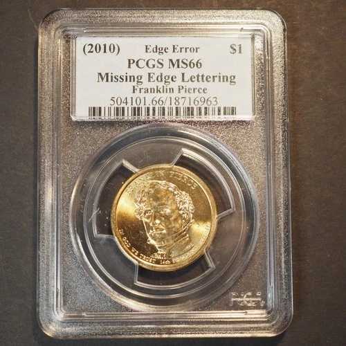 (2010) PCGS MS66 縁の文字欠落 フランクリン・ピアース ドル - 送料無料 1958 42,900円