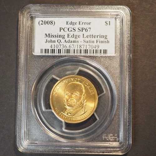 (2008) PCGS SP67 縁の文字欠落 JOHN Q ADAMS ドル - 送料無料 G1939