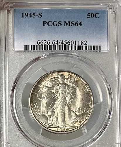 1945-S PCGS MS64 ウォーキング・リバティ・シルバー・ハーフドル