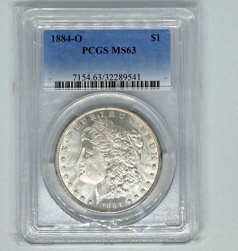 1884-O モルガン銀貨 1ドル PCGS MS63