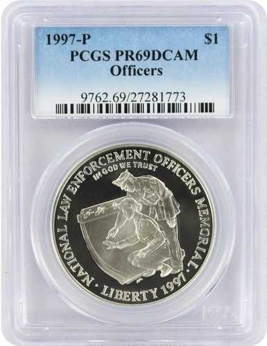 1997-P 警察官 法執行機関 記念銀貨 PR69DCAM PCGS プルーフ 42,900円
