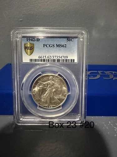 1942-D 50C PCGS MS62