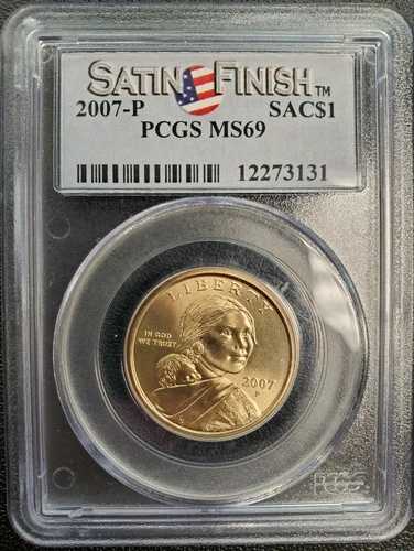 2007-P サカガウィア・ダラー PCGS MS69 サテン仕上げ - ENN コイン #131SE