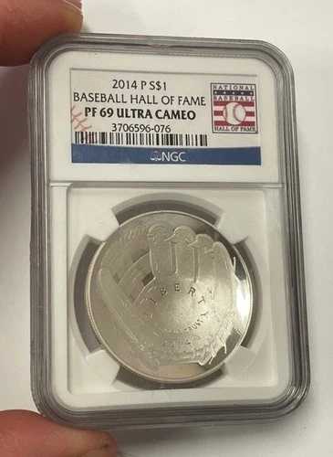 米国 - 2014-P シルバー ベースボール記念ドル (NGC PF 69 ウルトラカメオ)