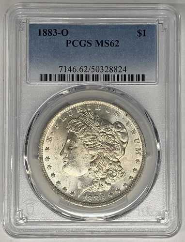 1883-O モルガン銀貨 1ドル硬貨 PCGS MS 62 (15) A