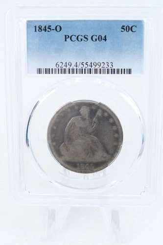 1845-O PCGS G04 自由の女神像半ドル ビジネスストライク 50セント