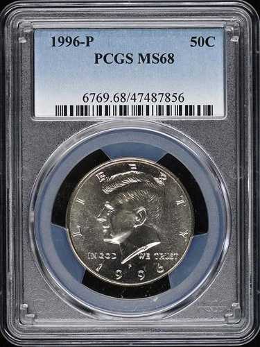 1996-P 50セント ケネディ ハーフダラー - タイプ3 銅ニッケルクラッド PCGS MS68