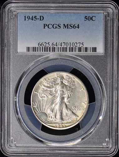 1945-D 50セントウォーキングリバティハーフダラー PCGS MS64 42,900円