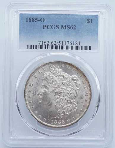 1885年 O モーガン銀貨 $1 PCGS MS62 - U768
