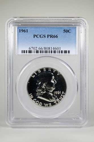 PR66 1961 PCGS グレーディング済み フランクリン シルバー ハーフダラー 50セント プルーフコイン 未流通 43,615円