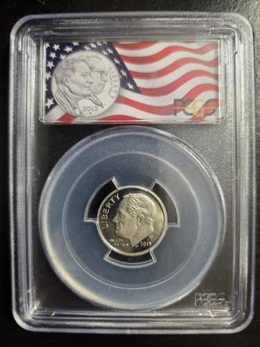 2015-W プルーフ シルバー ルーズベルト ダイム PCGS PR70 DCAM ファーストストライク フラッグラベル