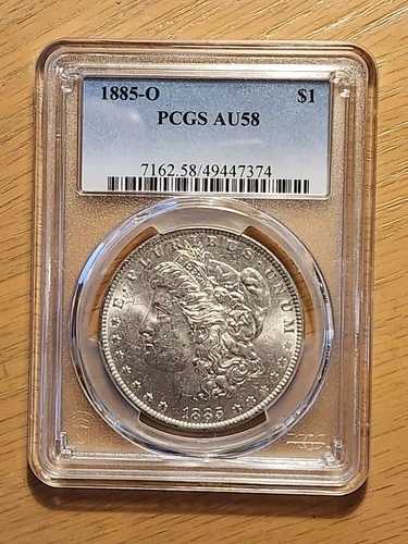 1885 O PCGS AU58 モーガン 90% シルバー